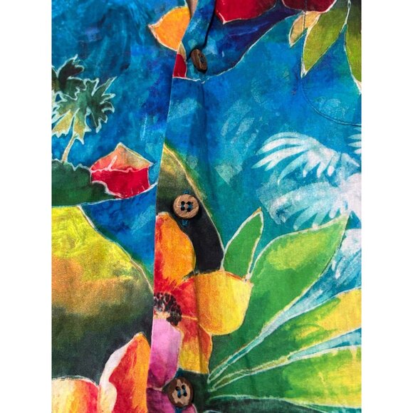 Vintage Tuttle Golf Collection Mens Button Down Short Sleeve Shirt XL Hawaiian - Picture 4 of 7